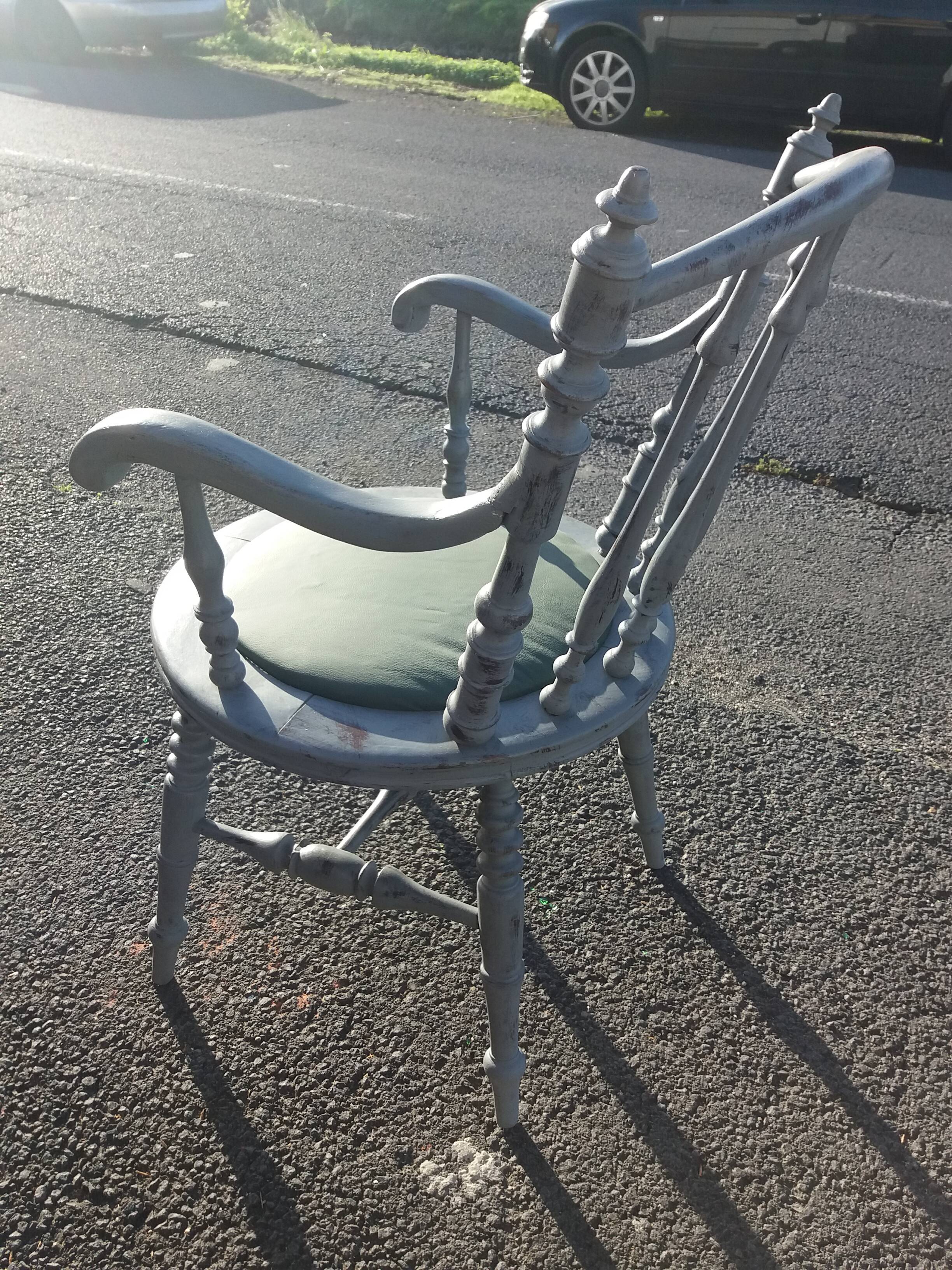 Walnut office chair, circa 1880, French origin
