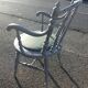 Walnut office chair, circa 1880, French origin