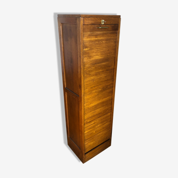 Oak 1950 curtain storage cabinet