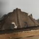 Large antique mirror Napoleon III style Louis XVI gilded stucco wood 19th century 120x85