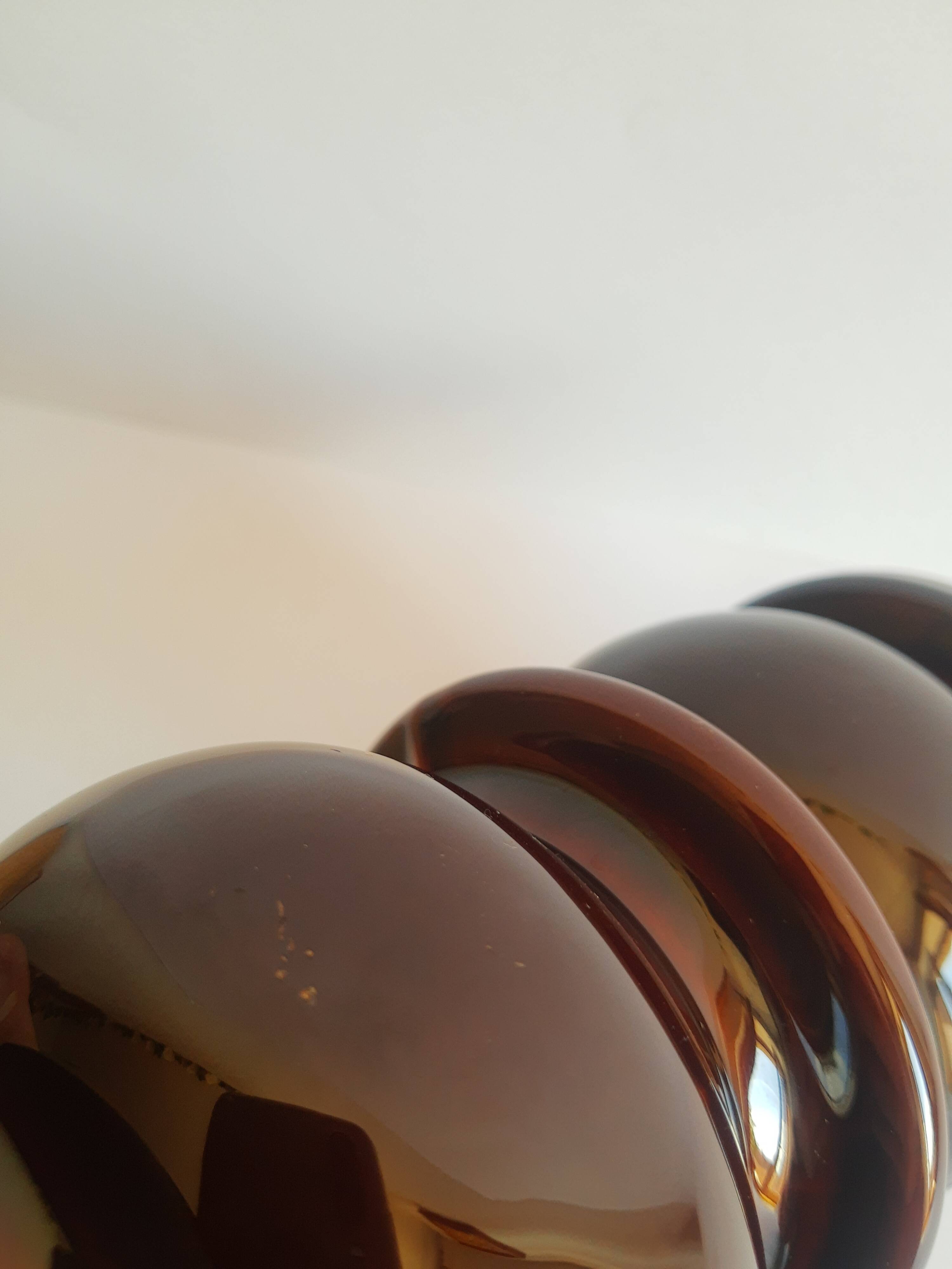Tellor vase 70s brown old vintage