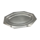 Silver metal serving dish