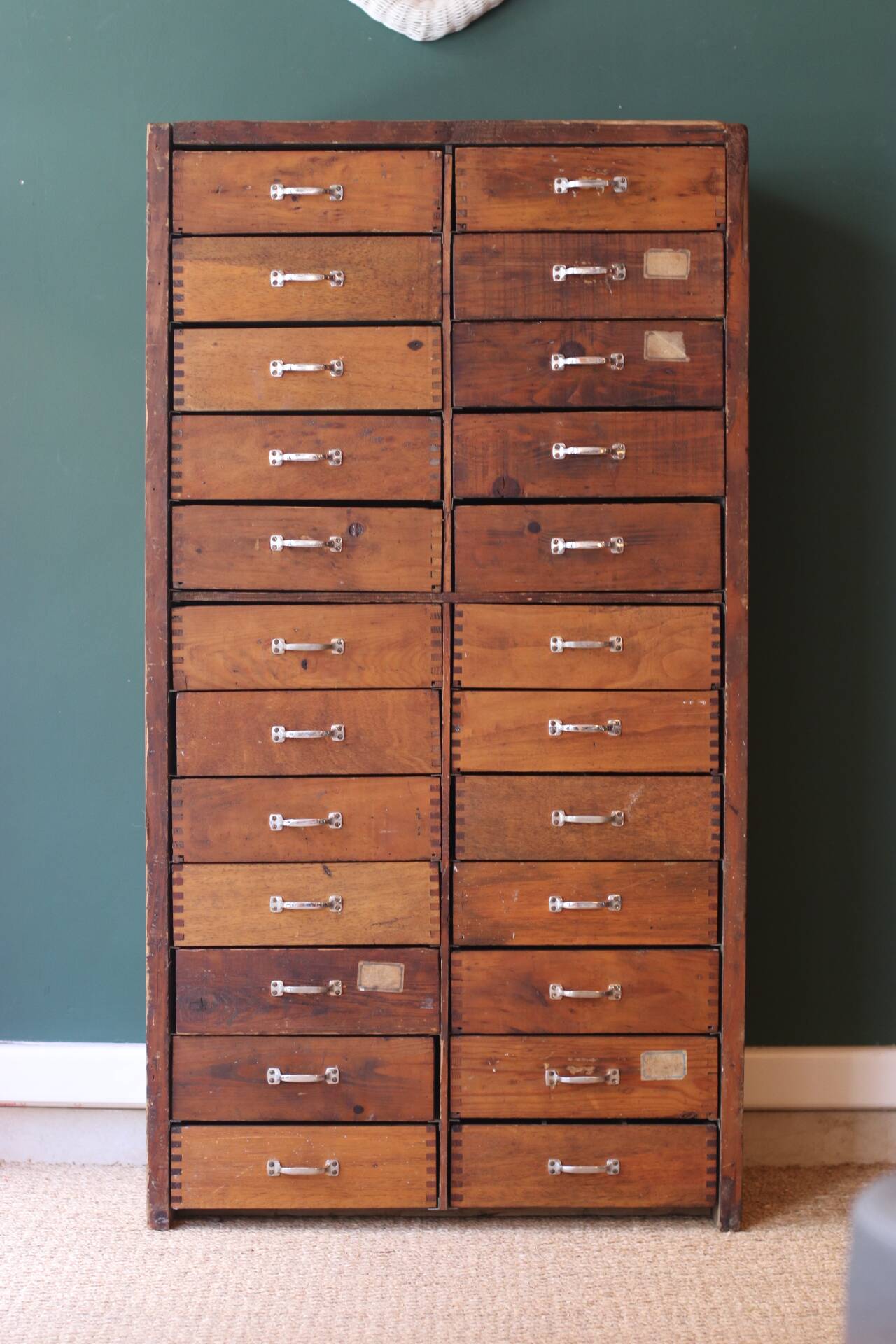 Craft cabinet with drawers