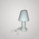 Vintage Murano Opaline Mushroom Lamp with Tinsel Diffuser? Table Mushroom