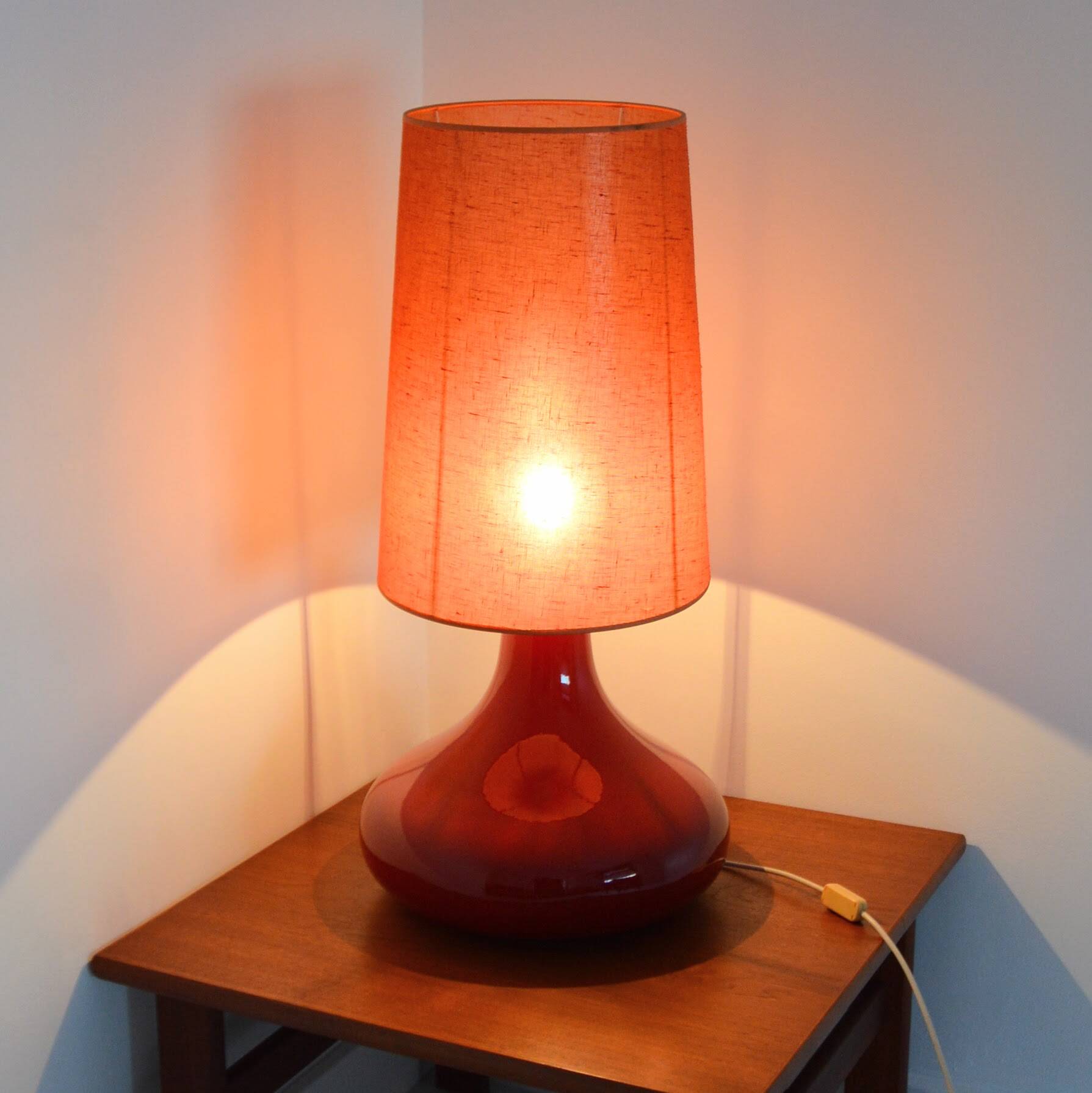 Large table lamp / floor lamp fdc jacques molin 1970s