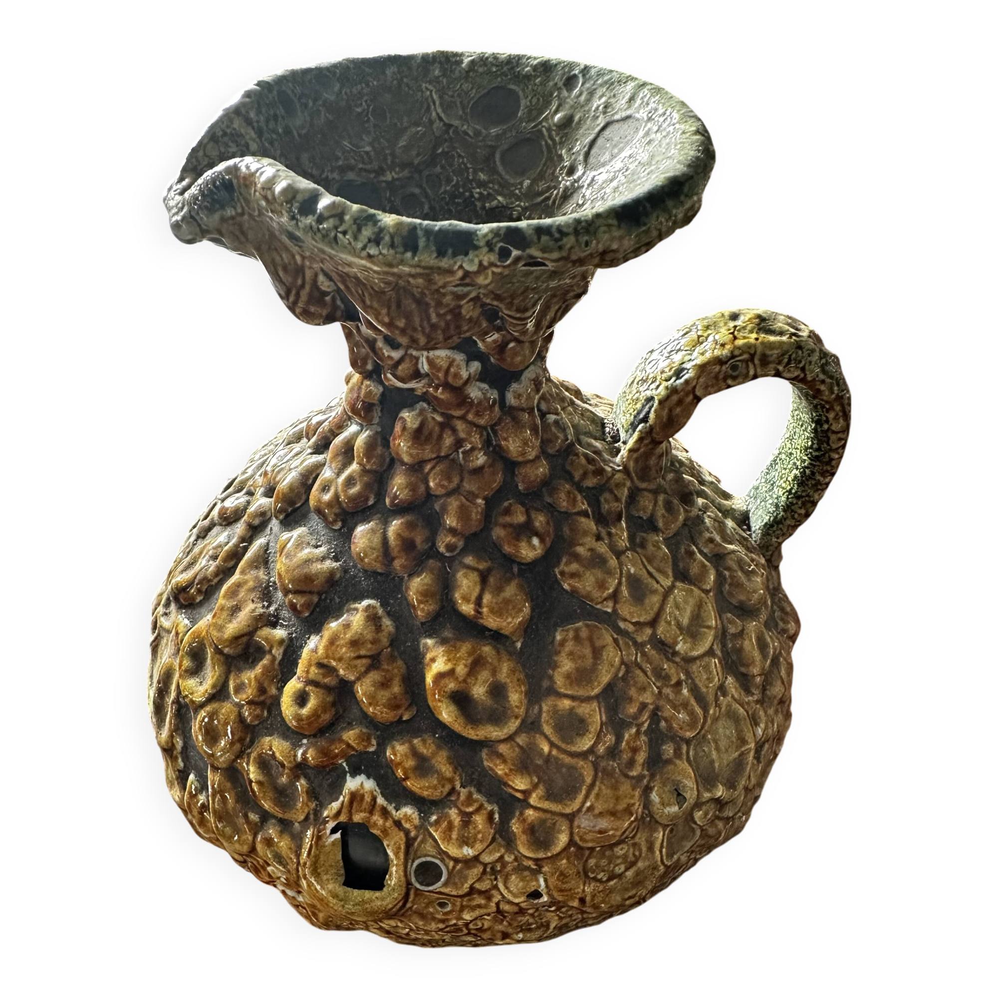 Fat Lava ceramic pitcher from the Cyclope workshops (Charles Cart), 1970s