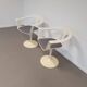 2 x chaise Tulip Lusch, rare, 1972, design blanc, design vintage Colani