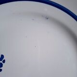 Mismatched antique flat plates in earthenware