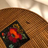 Bamboo and ceramic coffee table Audoux Minet