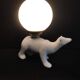 White ceramic bear lamp
