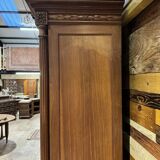 Walnut mirrored cabinet