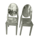 2 chaises victoria Ghost /starck/Kartel