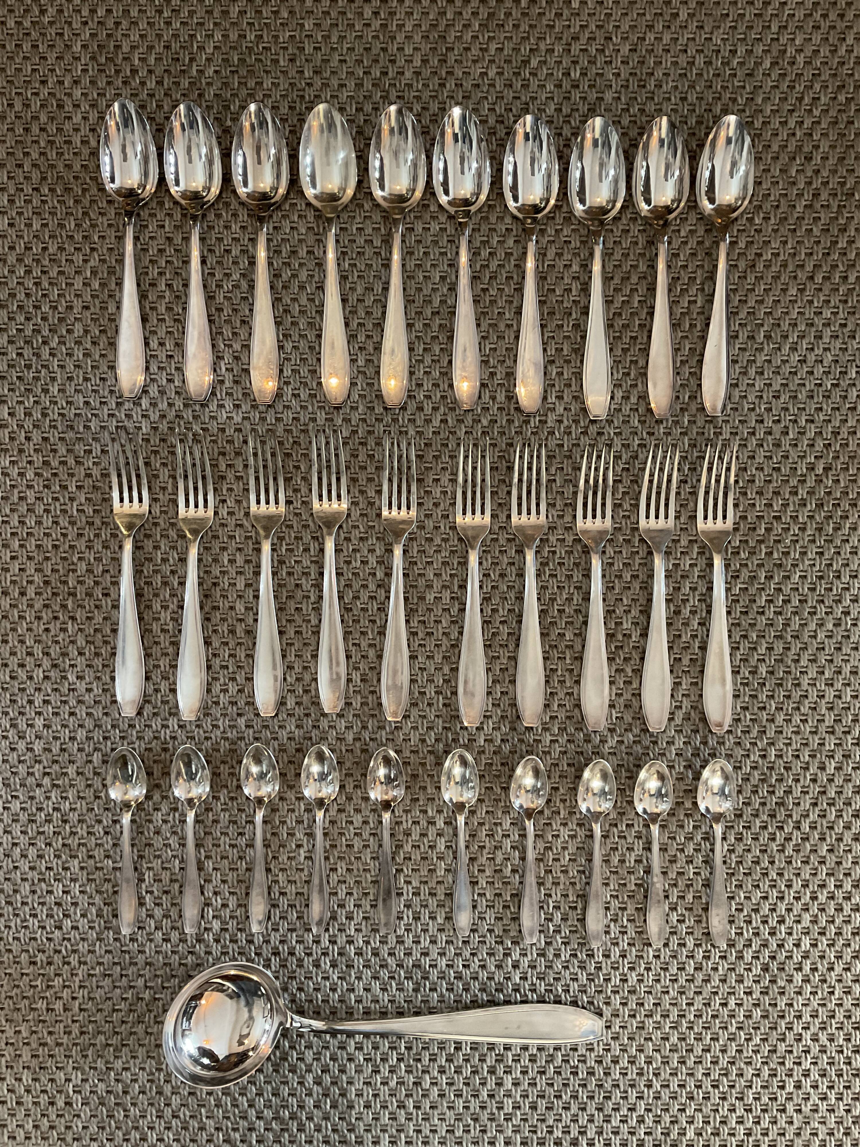 Spoons, forks, small spoons, ladle