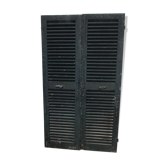 Pair of old shutters