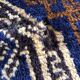 Old oriental carpet 111x195 - dominant blue