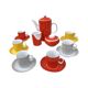 Coffee service for 6 people, milo designed by a. sadulski, karolina table porcelain plant, poland, 1