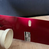 Red metal wall lamp