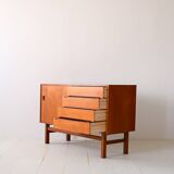 Teak sideboard with sliding door