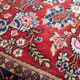 Tapis persan Kashan ancien fait main, 136 cm x 201 cm, années 1910