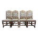 Set of 8 Louis XIII style chairs