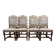 Set of 8 Louis XIII style chairs
