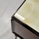 Midcentury Italian Sideboard / Dresser In Walnut And Brass. Vintage Modern