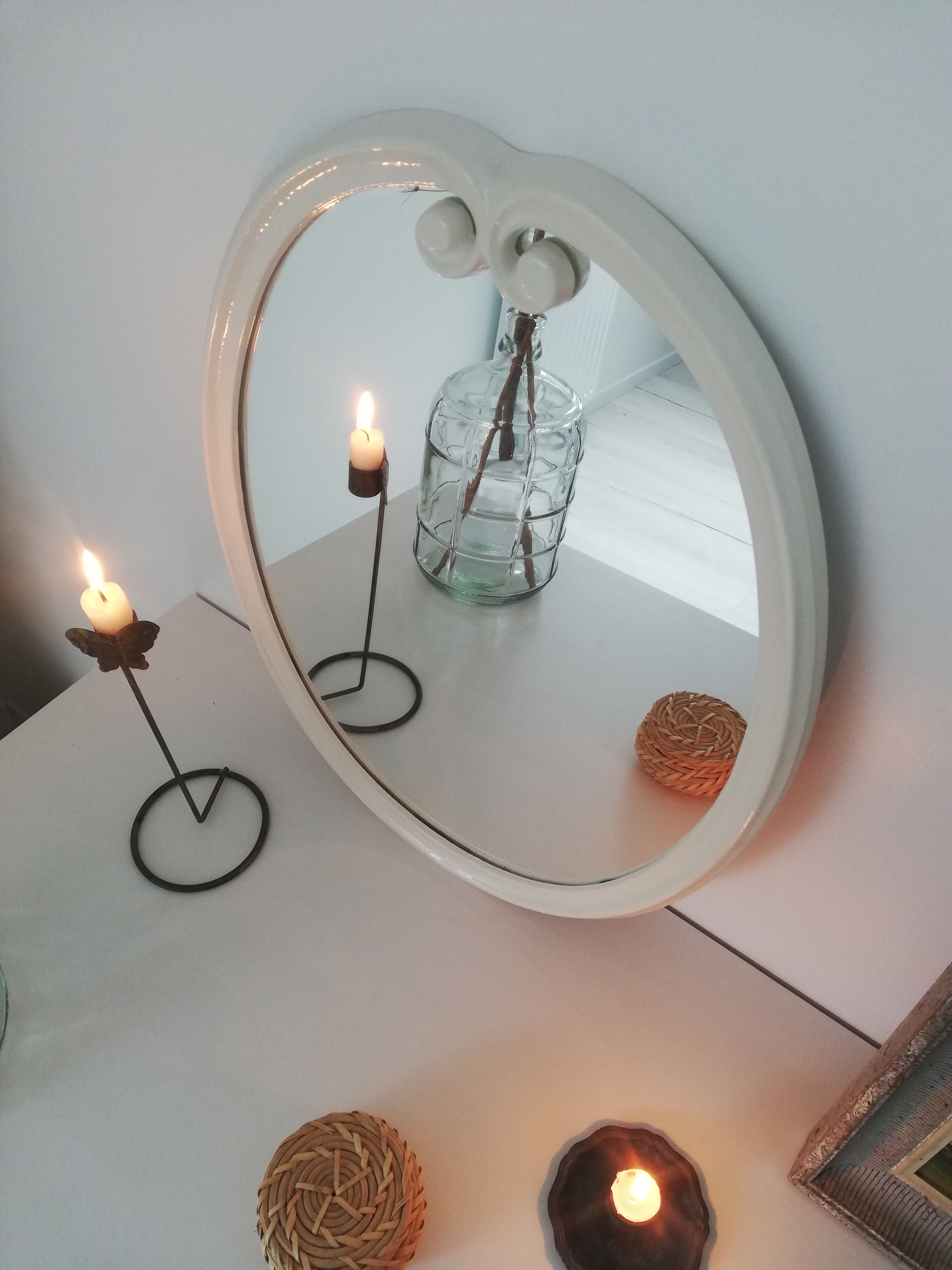 Vintage oval mirror