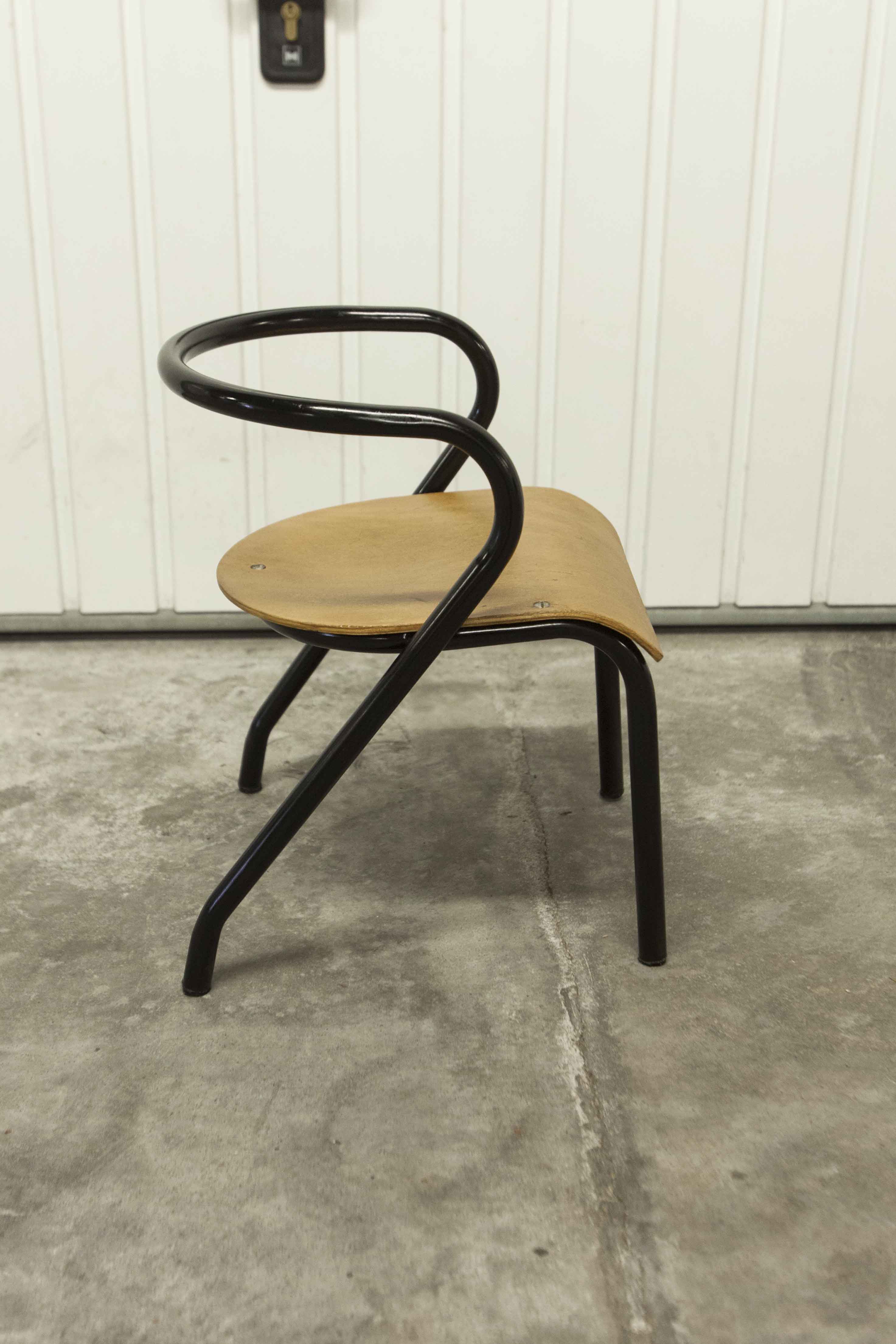 Pair of Mullca 300 chairs by Jacques Hitier 1949 restored