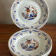 5 dessert plates KG Luneville Fleurines