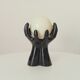 Vintage Italian ceramic and opaline lamp from the 80s