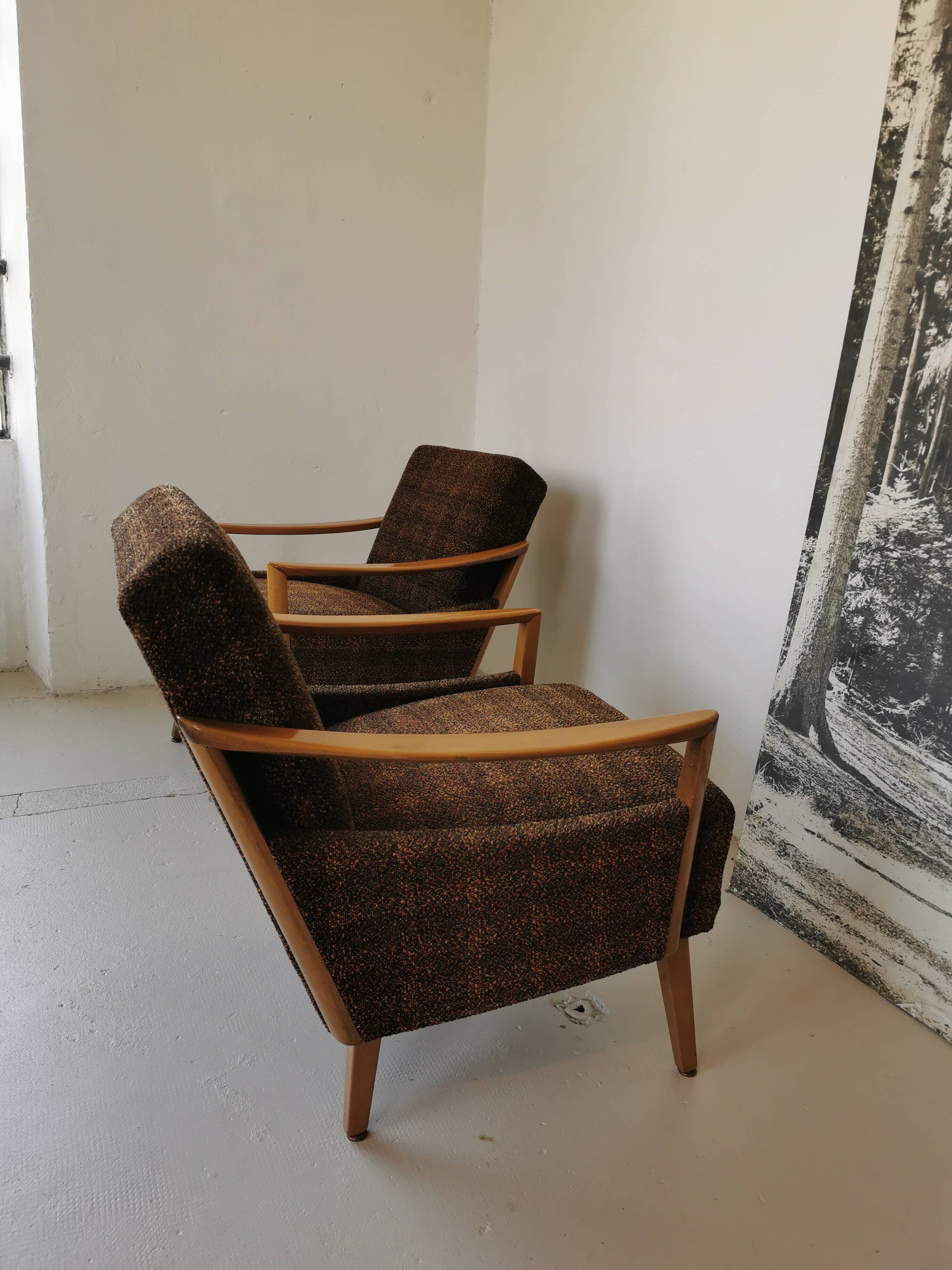 Pair of vintage 60s armchairs