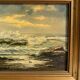 Oil painting on canvas Marine gold frame