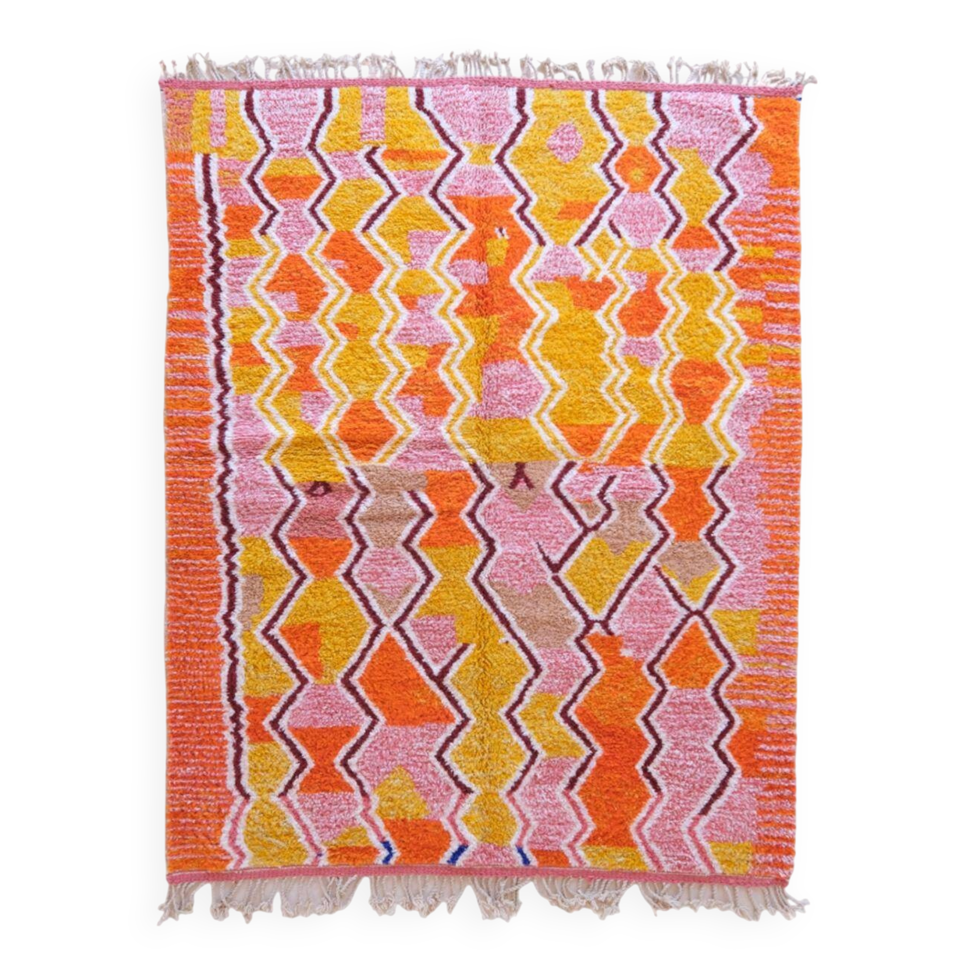 Modern Moroccan Boujad Rug - 271 x 210 cm