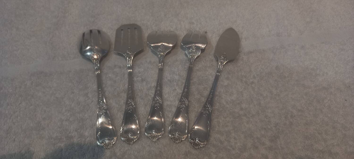 5p hors d'oeuvre service, silver plated metal, goldsmith Ercuis LXV 29