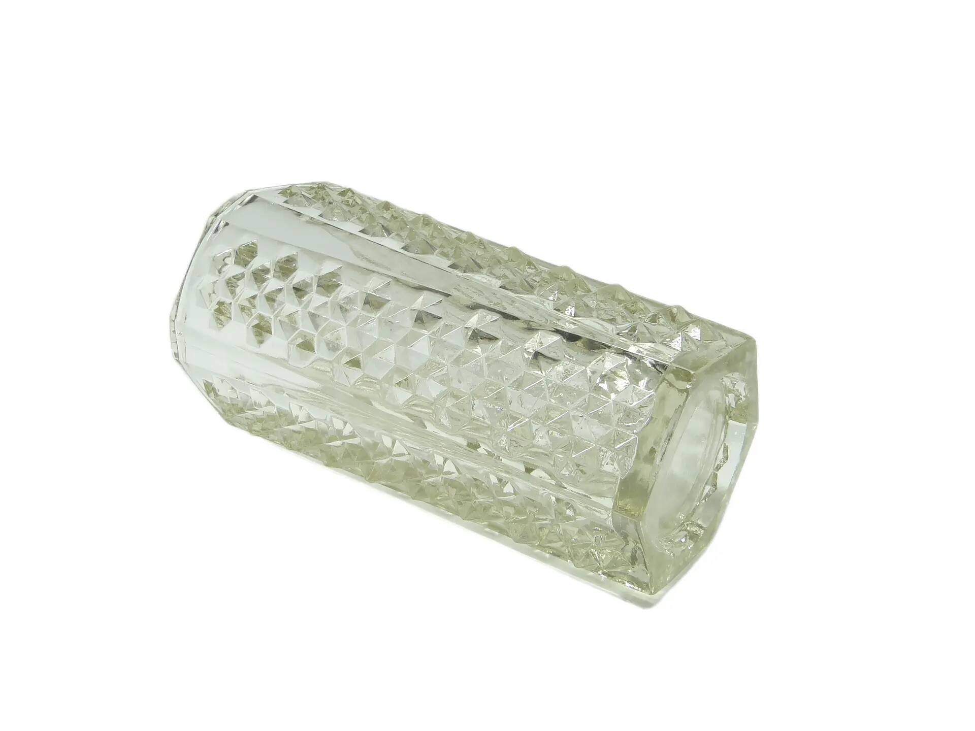 Ćwieki vase, transparent glass, Ząbkowice, Poland, 1970s.