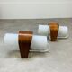 Pair of Louis Kalff NX40 model wall lamps for Philips