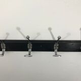 Black coat holder 4 patères