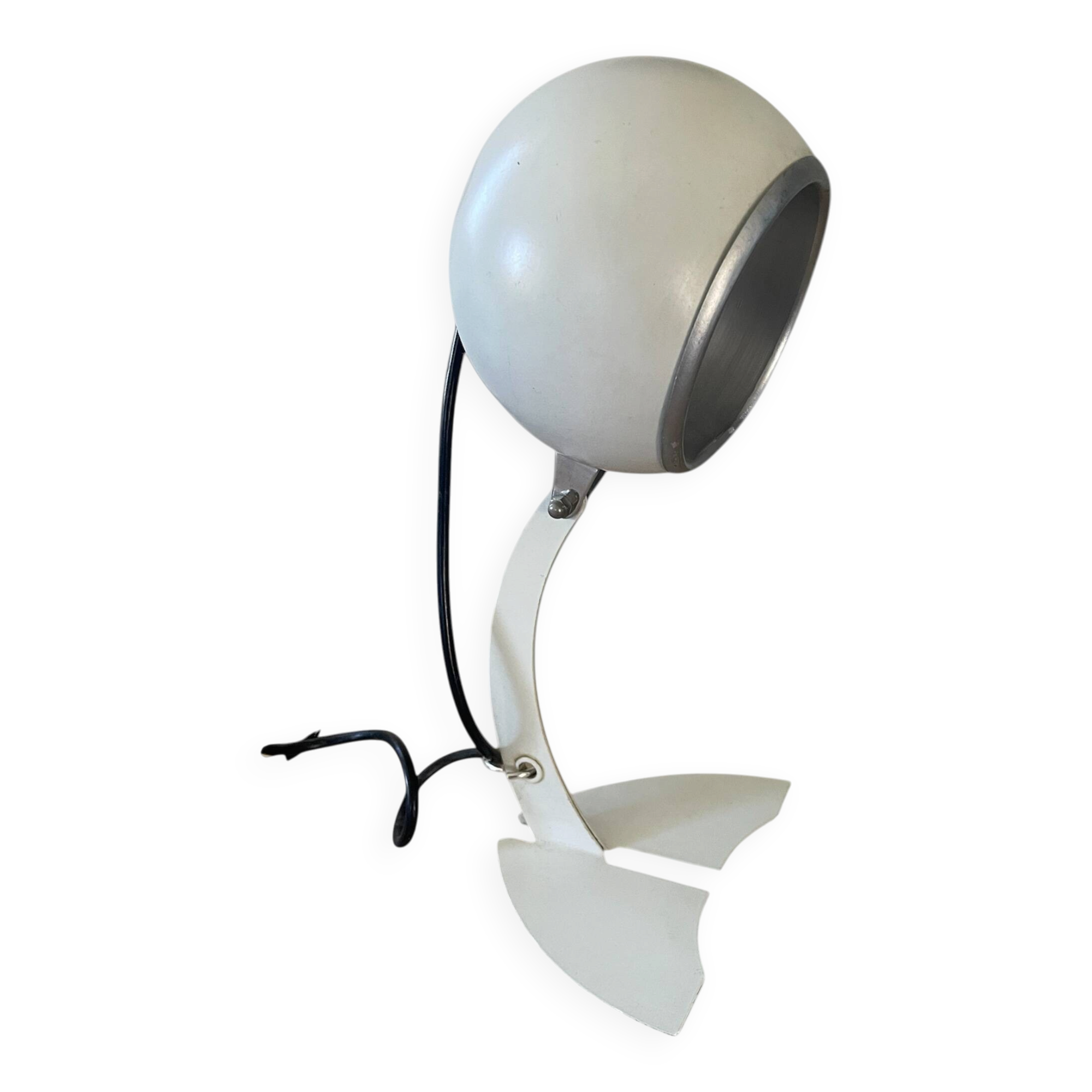 Adjustable eye ball lamp, Italian design from the 1970s.