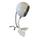 Lampe orientable eye ball, design italien années 70