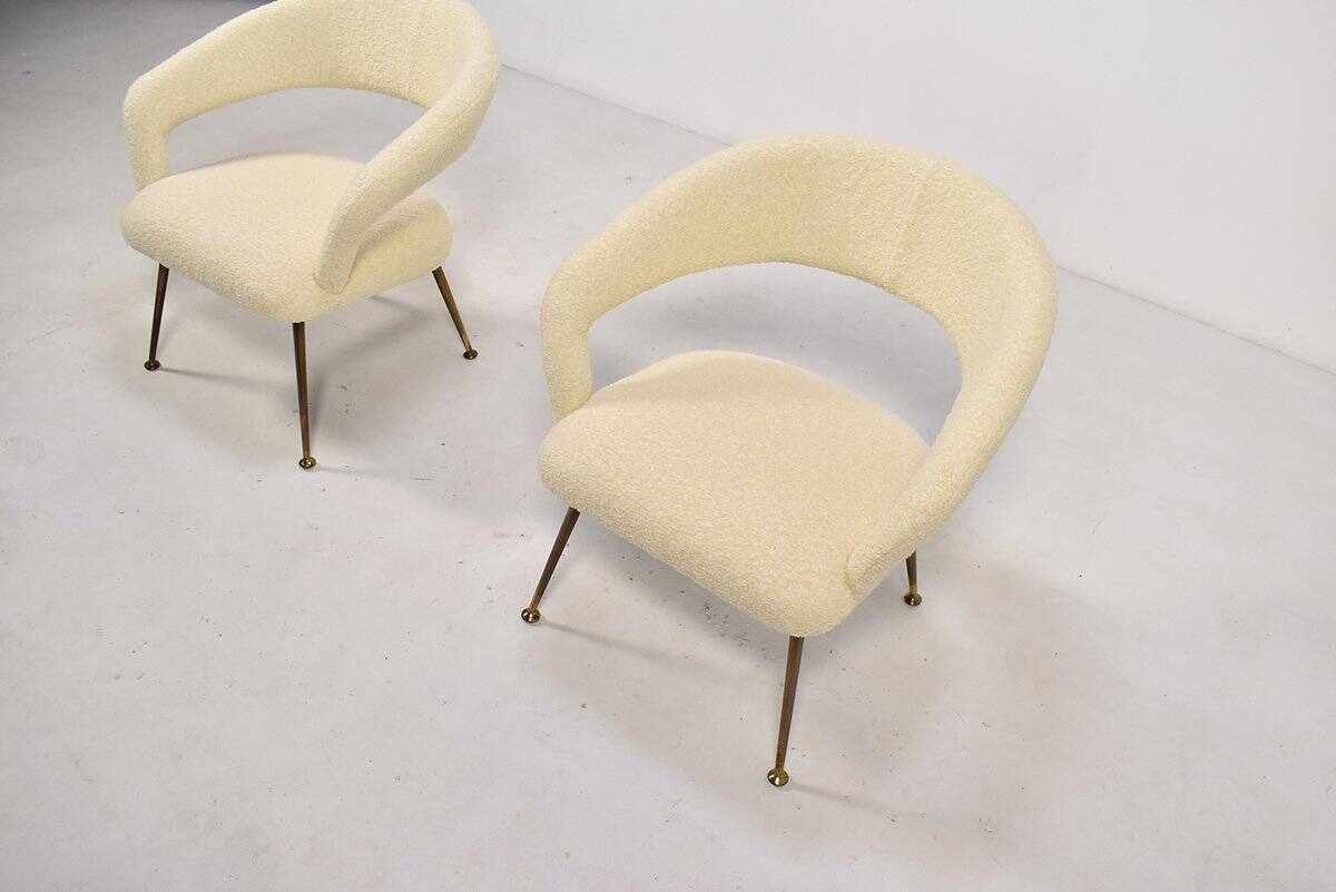 Set of Italian DU 55 Armchairs by Gastone Rinaldi for Rima, 1950s