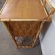 Bureau et sa chaise en rotin