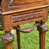 Louis XVI style walnut bedside table