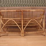 Rattan bench