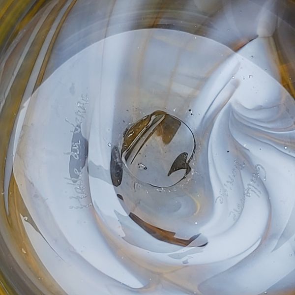 Coupe verre soufflé Guillaume Domise Halle du Verre