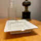 White ceramic ashtray