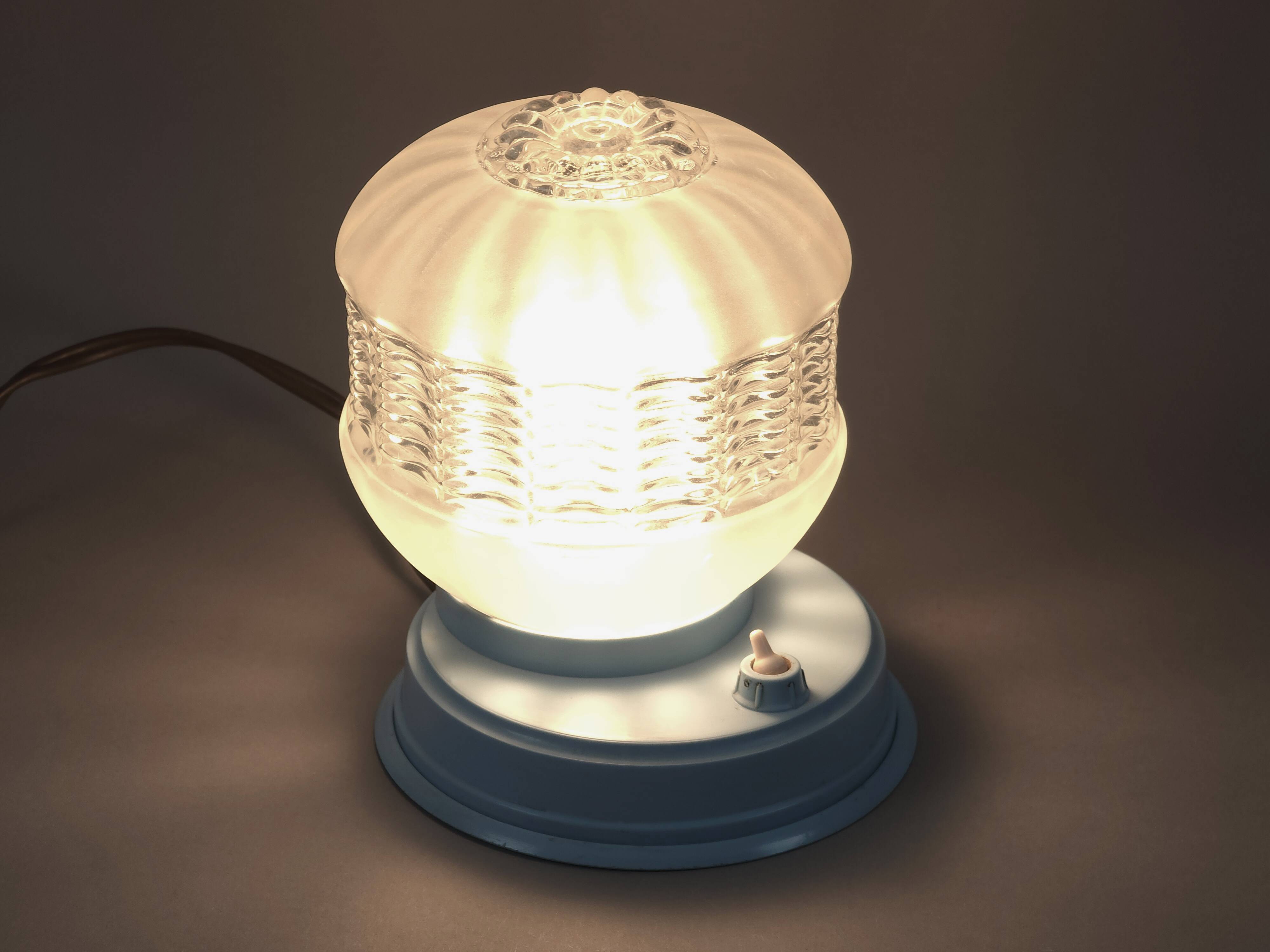Vintage 1950s Mid Century Modern Bedside Table Light • MCM Atomic Space Age