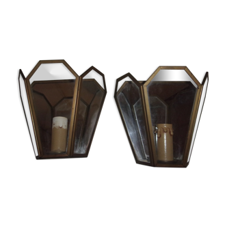 Set of 2 wall lights