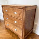Art Deco chest of drawers in solid oak