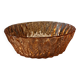 Vintage salad bowl in rosaline chiseled glass