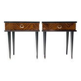 Paire de Tables de chevet vintage en Formica, 1960 - Mobilier vintage
